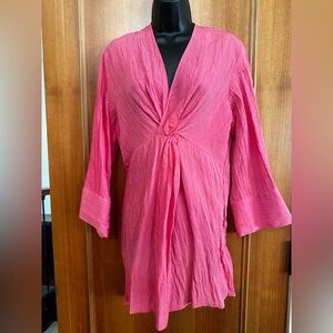 H&M Pink Women's Mini Tunic Dress